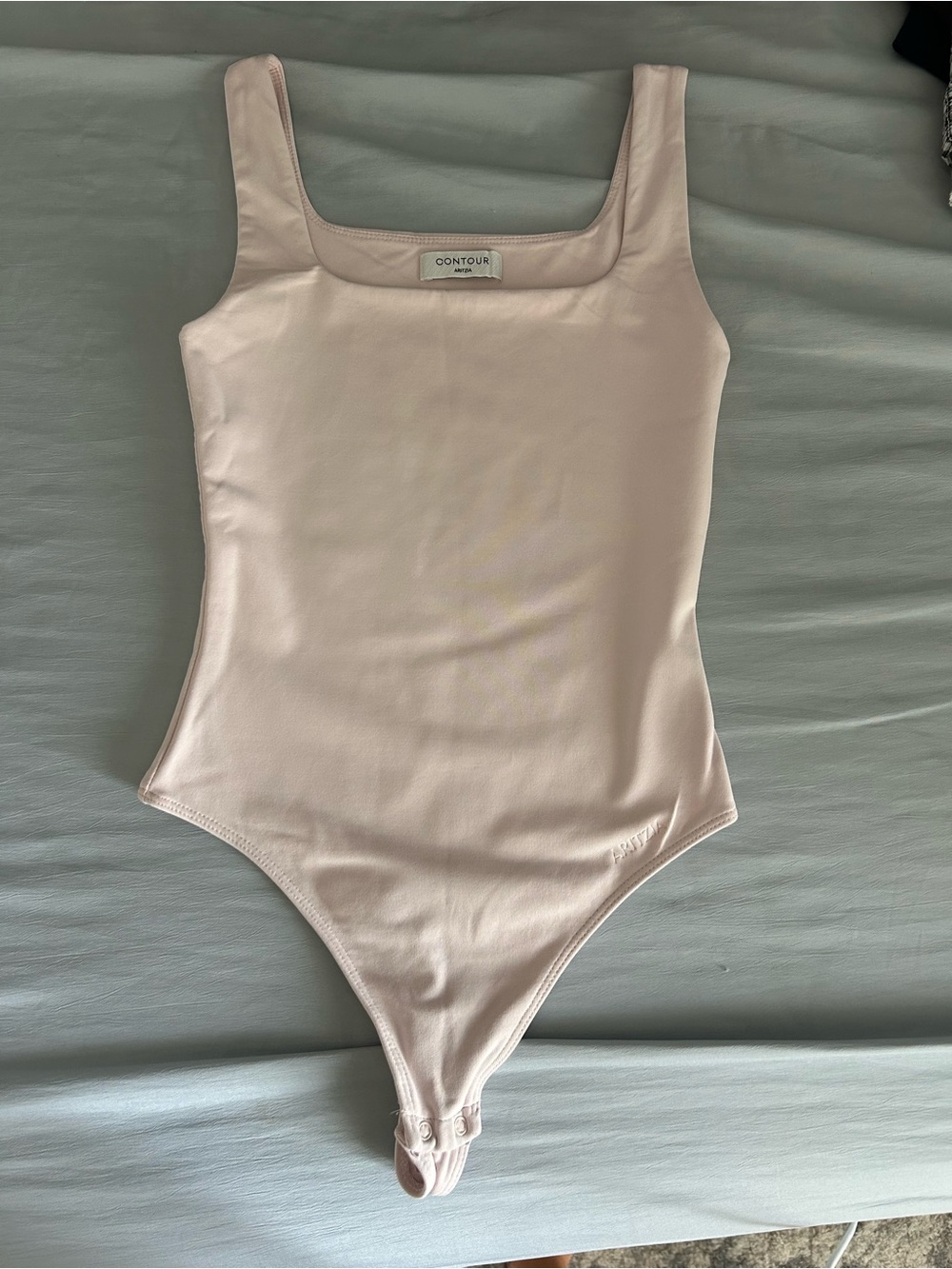 Aritzia Contour Soft Blush Square-Neck Bodysuit